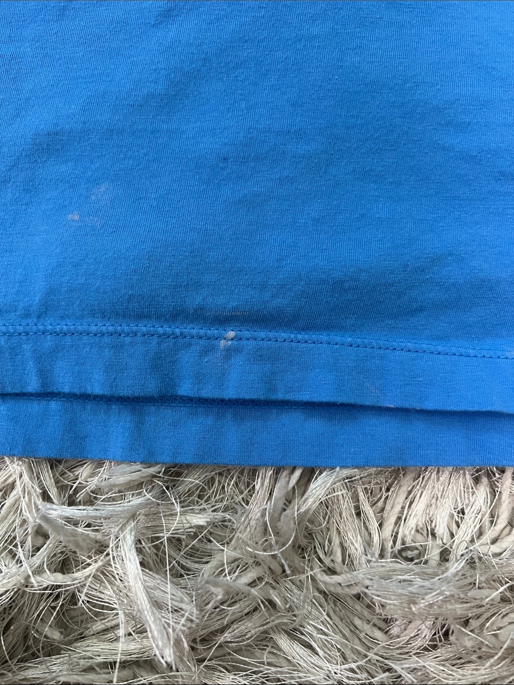 Lilly Pulitzer Royal Blue Puff Sleeve V-Neck Tee - Picture 5 of 5